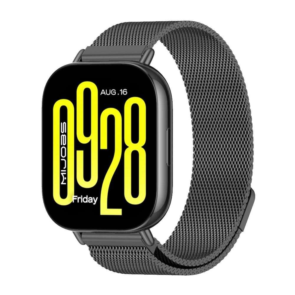 22mm MIJOBS Milan Magnetic Metal Watch Band(Black)