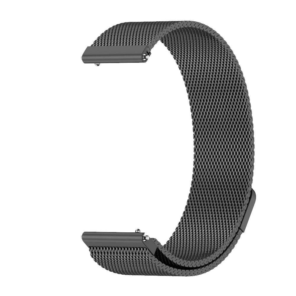 22mm MIJOBS Milan Magnetic Metal Watch Band(Black)