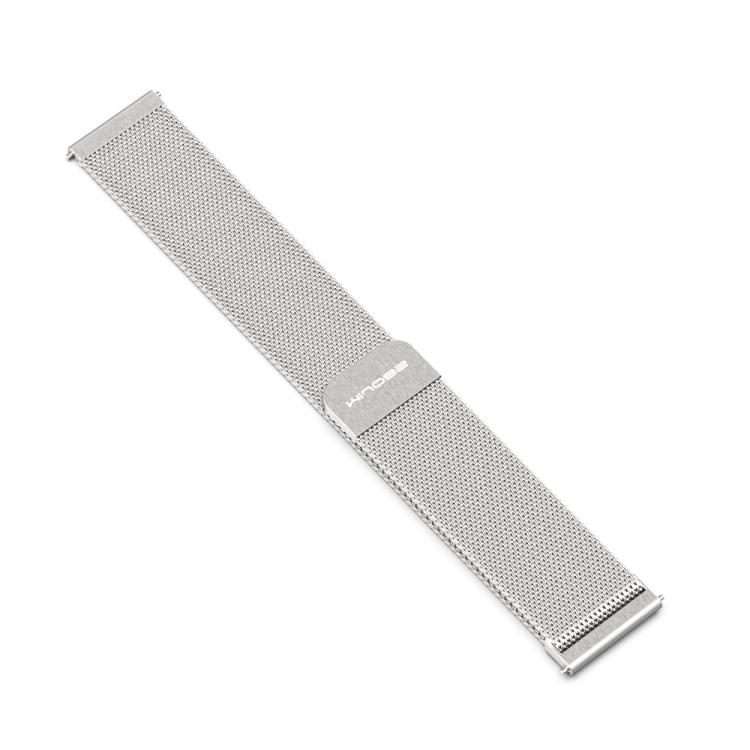 22mm MIJOBS Milan Magnetic Metal Watch Band(Silver)