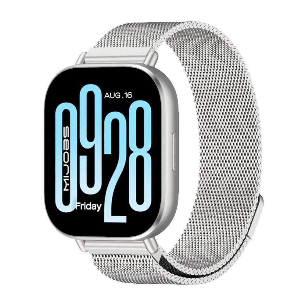 22mm MIJOBS Milan Magnetic Metal Watch Band(Silver)