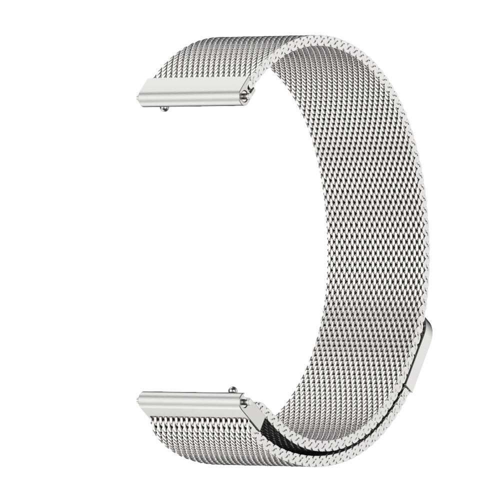 22mm MIJOBS Milan Magnetic Metal Watch Band(Silver)