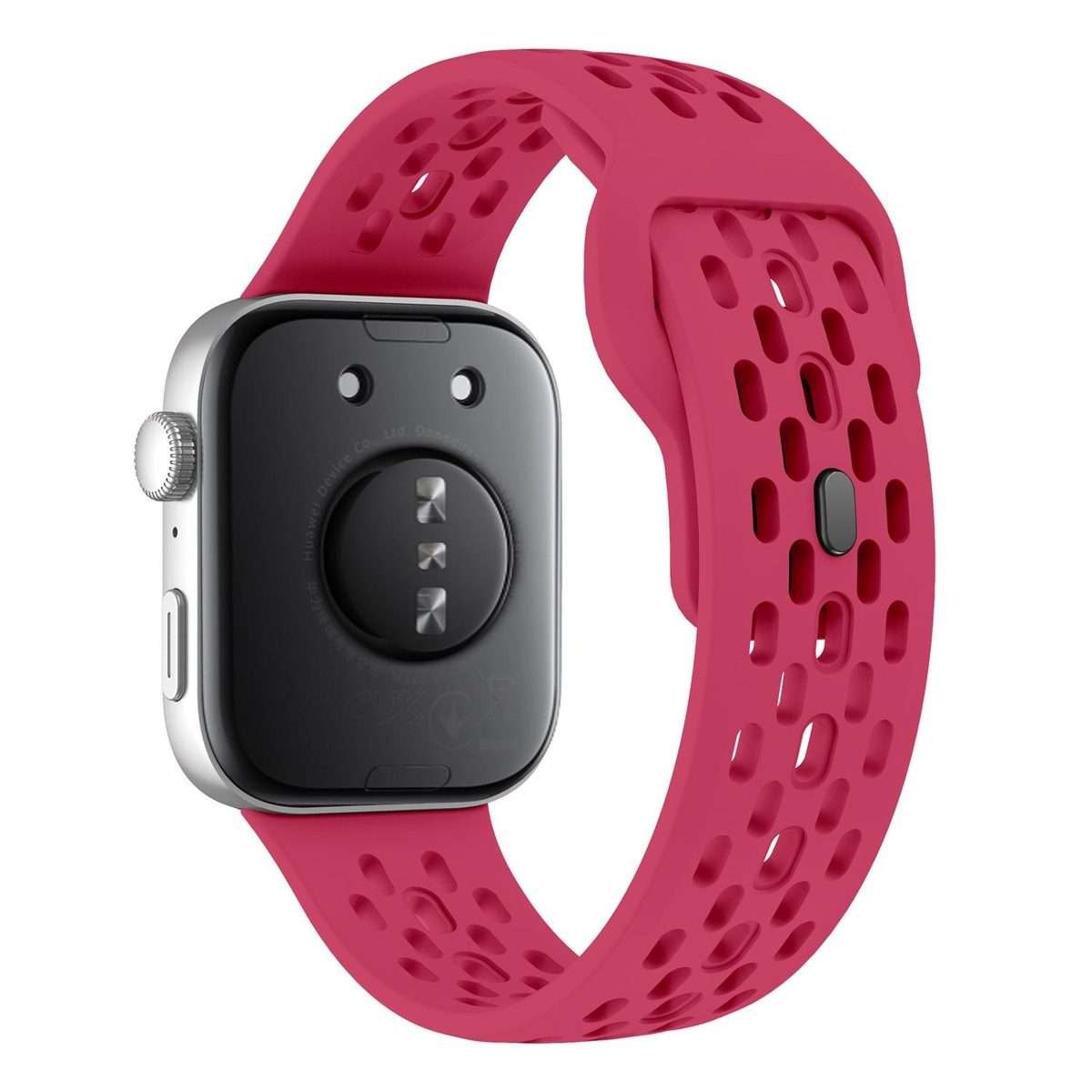 For Huawei Watch Fit 4 Pro / Fit 4 / Fit 3 xDfind Mesh Reverse Buckle Silicone Watc ... (Wine Red)
