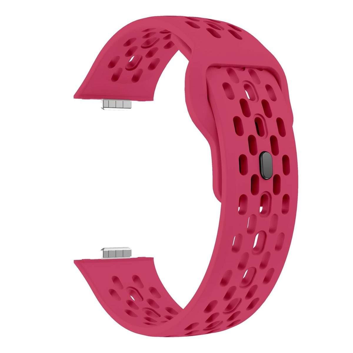 For Huawei Watch Fit 4 Pro / Fit 4 / Fit 3 xDfind Mesh Reverse Buckle Silicone Watc ... (Wine Red)
