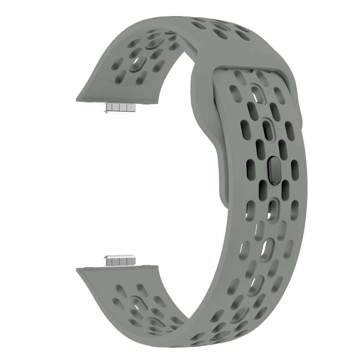 For Huawei Watch Fit 4 Pro / Fit 4 / Fit 3 xDfind Mesh Reverse Buckle Silicon ... (Starlight Grey)