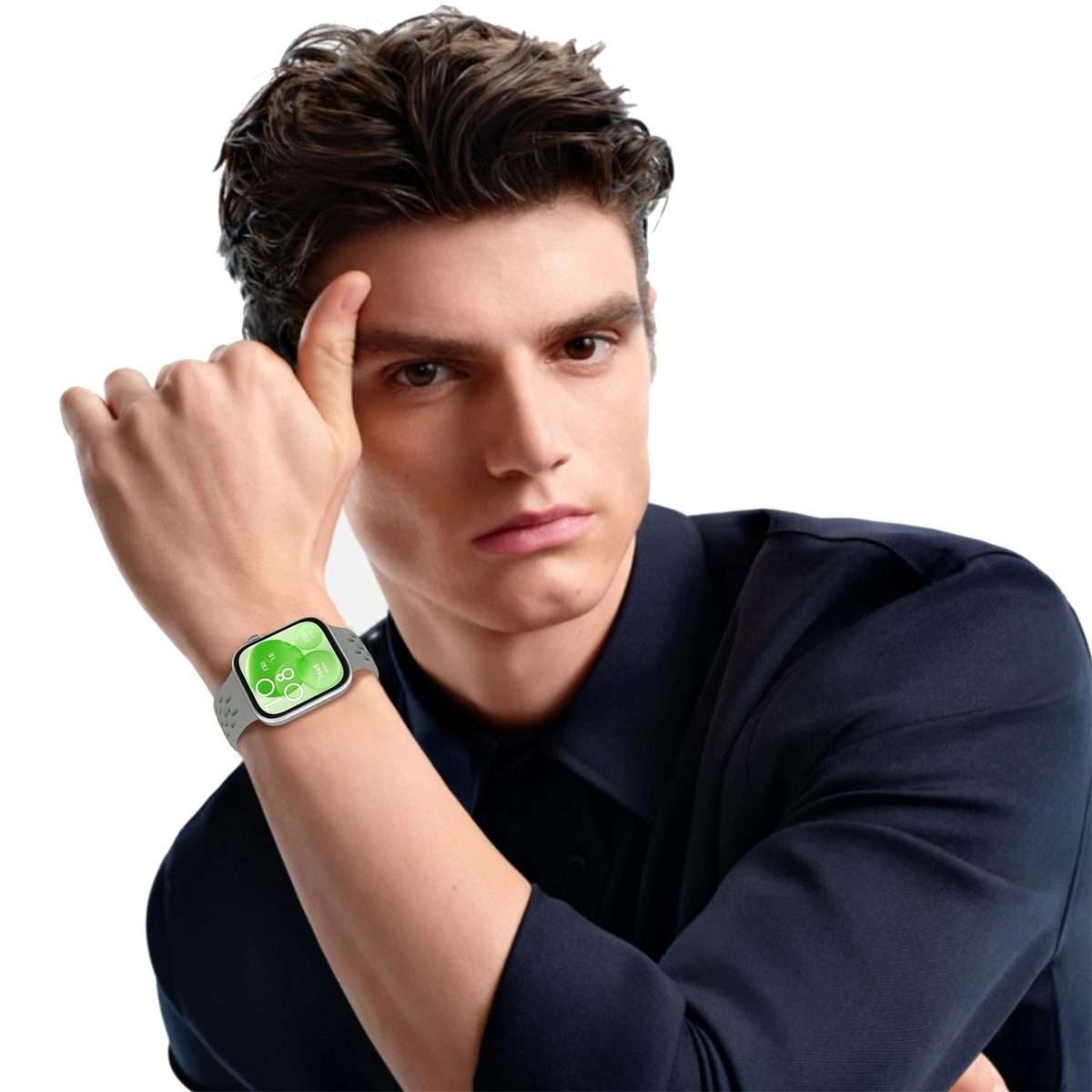 For Huawei Watch Fit 4 Pro / Fit 4 / Fit 3 xDfind Mesh Reverse Buckle Silicon ... (Starlight Grey)