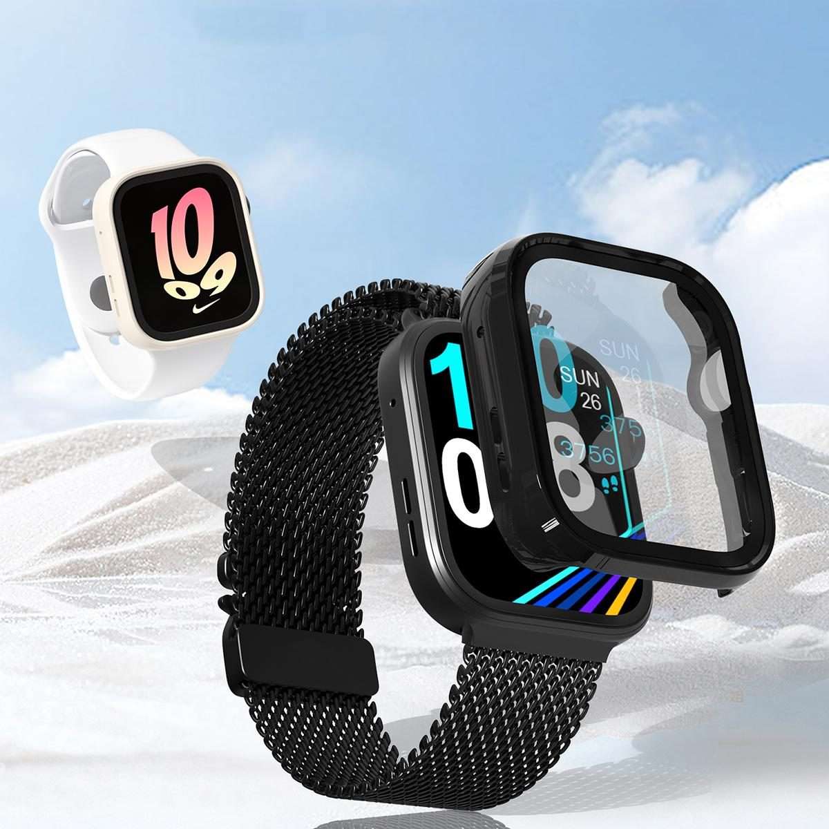 For Huawei Watch Fit 4 Pro Tempered Film Integrated PC Watch Protective Case(Transparent)
