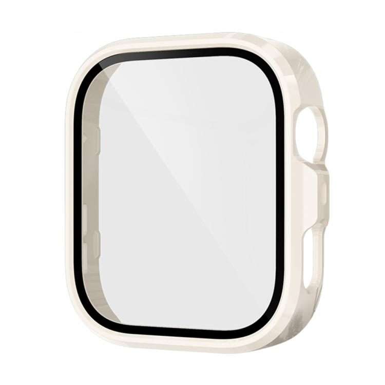 For Huawei Watch Fit 4 Pro Tempered Film Integrated PC Watch Protective Case(Ivory White)