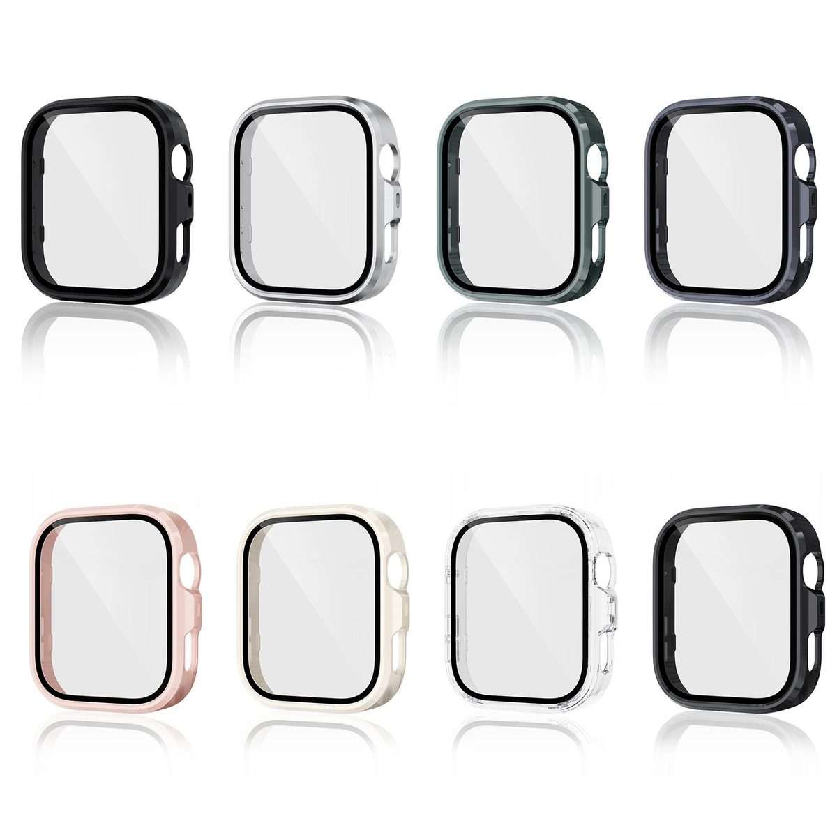 For Huawei Watch Fit 4 Pro Tempered Film Integrated PC Watch Protective Case(Ivory White)