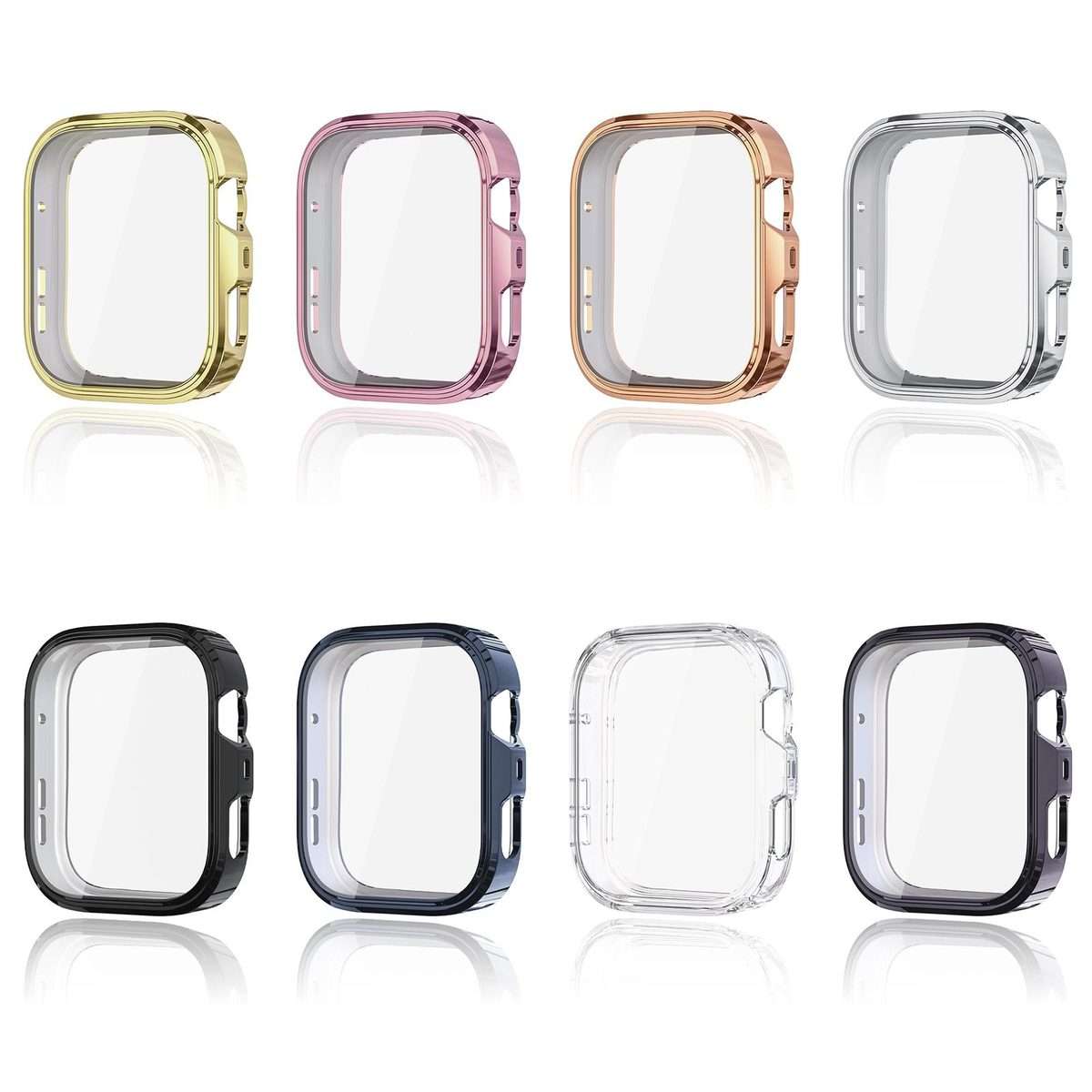 For Huawei Watch Fit 4 Pro Electroplated TPU Full Coverage Watch Protective Case(Midnight Blue)