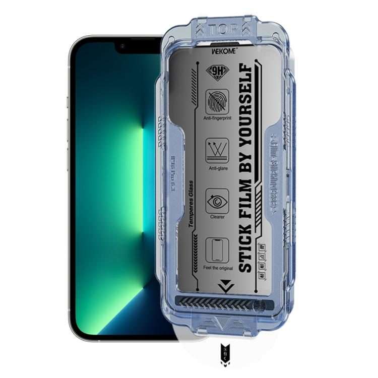 For iPhone 13 Pro Max / 14 Plus WK WTP-116 Easy Install 6D Curved Ultra-Fine Edge Privacy Tempered