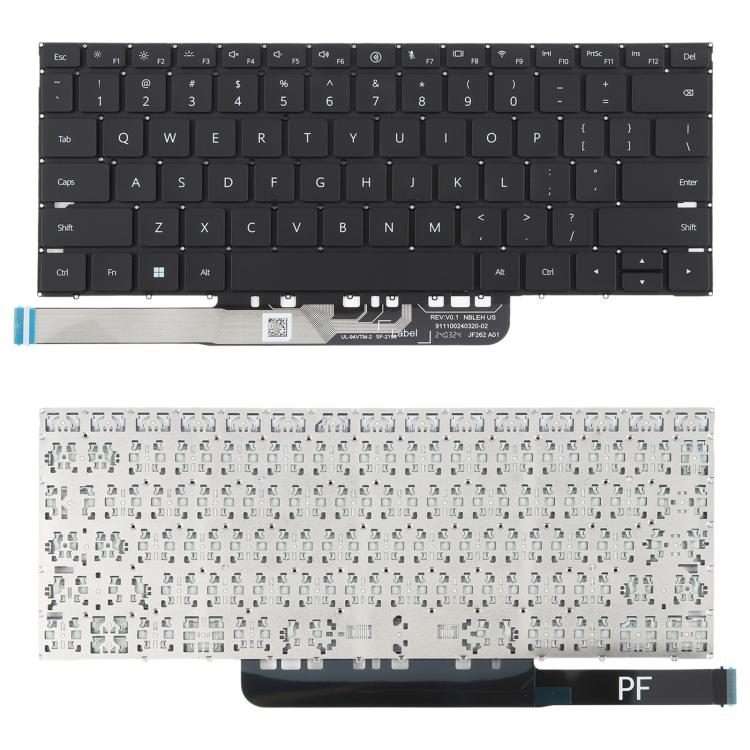 US Version Laptop Keyboard for Huawei Madebook D14 D15 2023 MDF-16 MDG-16 MDG-24 FLMH ... (Black)