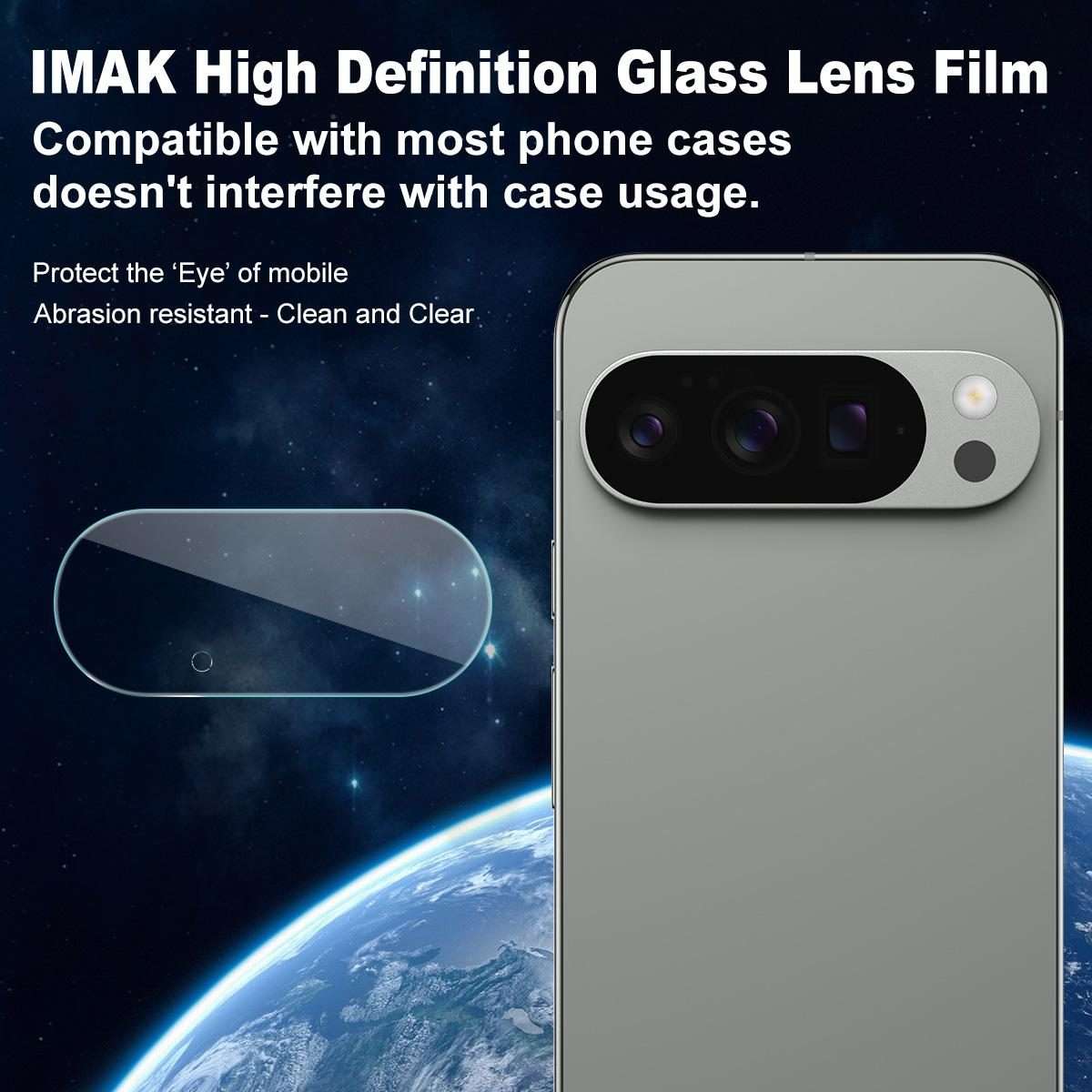 For Google Pixel 10 Pro IMAK Thin Rear Camera Lens Glass Film, Scaled-Down Version
