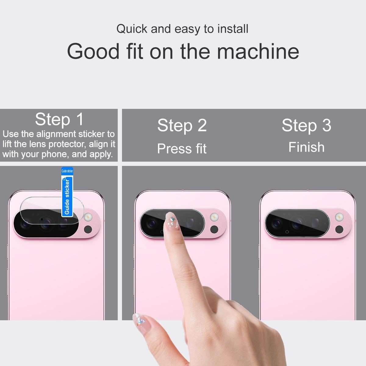 For Google Pixel 10 Pro IMAK Thin Rear Camera Lens Glass Film, Scaled-Down Version