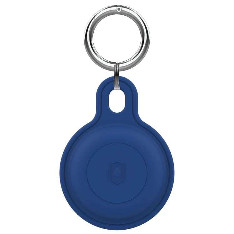 For AirTag 2nd Gen / AirTag 1st Gen IP68 Waterproof Protective Case with Keychain(Dark Blue)