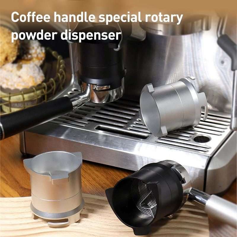 For Breville 8 Series Coffee Machine Handle Rotary Dosing Cup Mug Coffee Powder Feeder(Silver)
