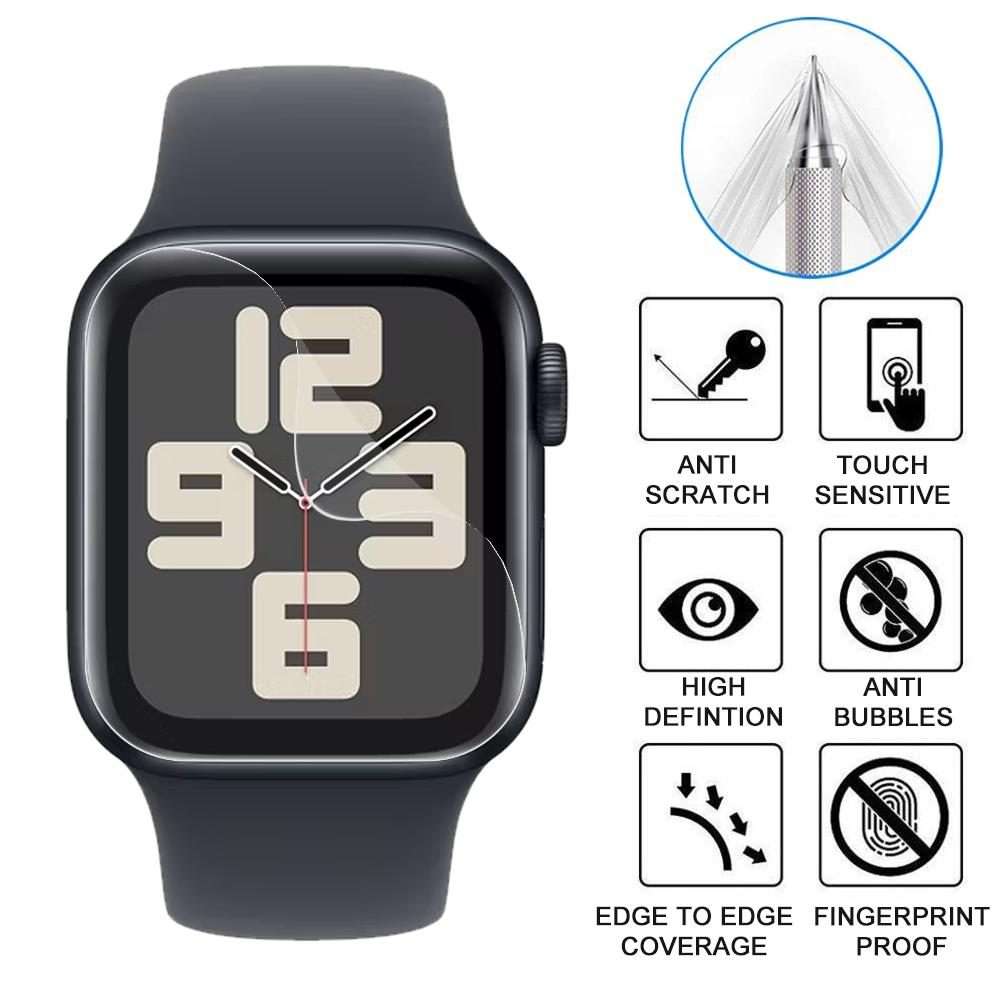 For Apple Watch Series 6&SE&5&4 44mm 5pcs xDfind Soft Hydrogel Film Full Cover Front Protector