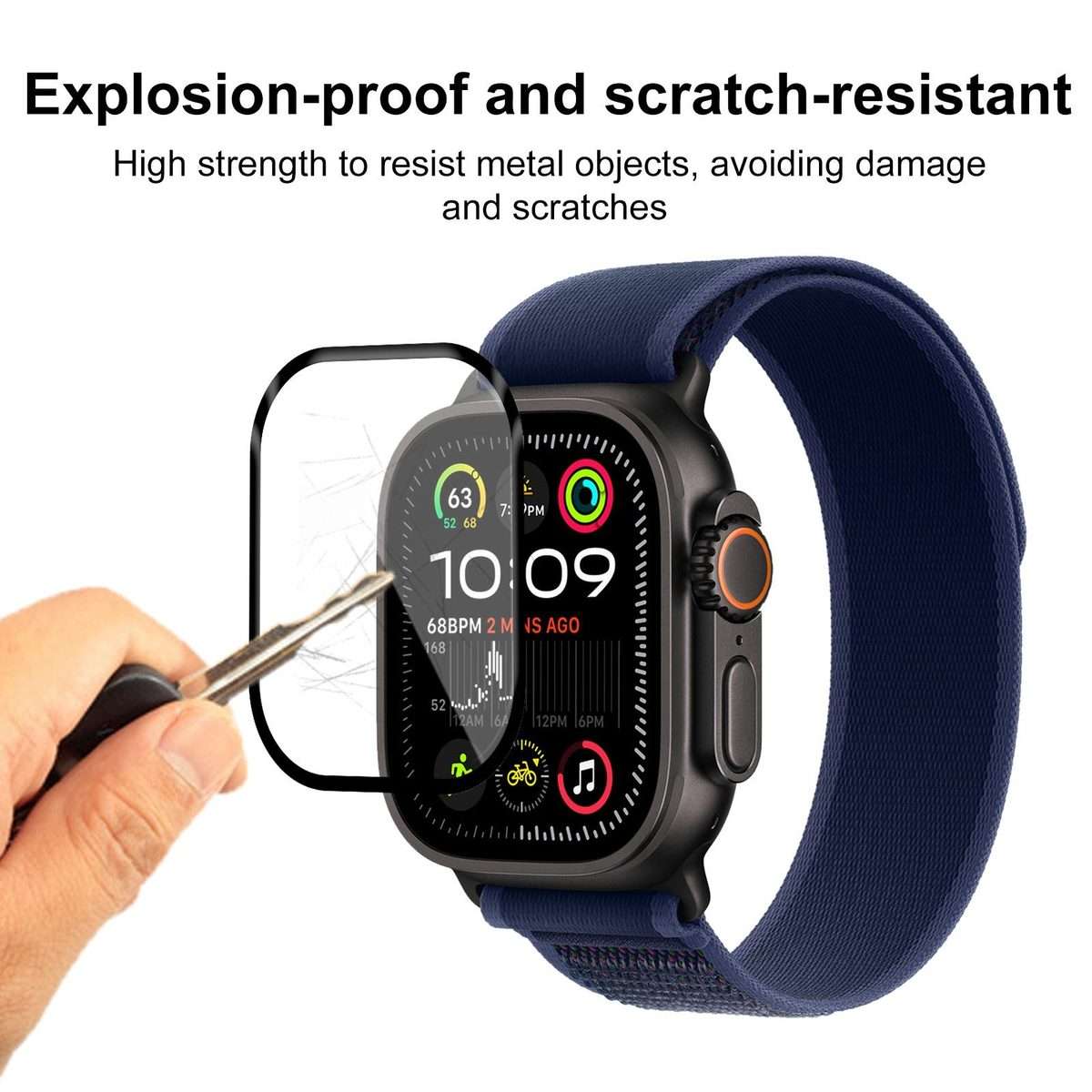 For Apple Watch Ultra 3 / 2 / 1 49mm 2pcs xDfind Curved 3D Composite Material Soft Film Screen Pro