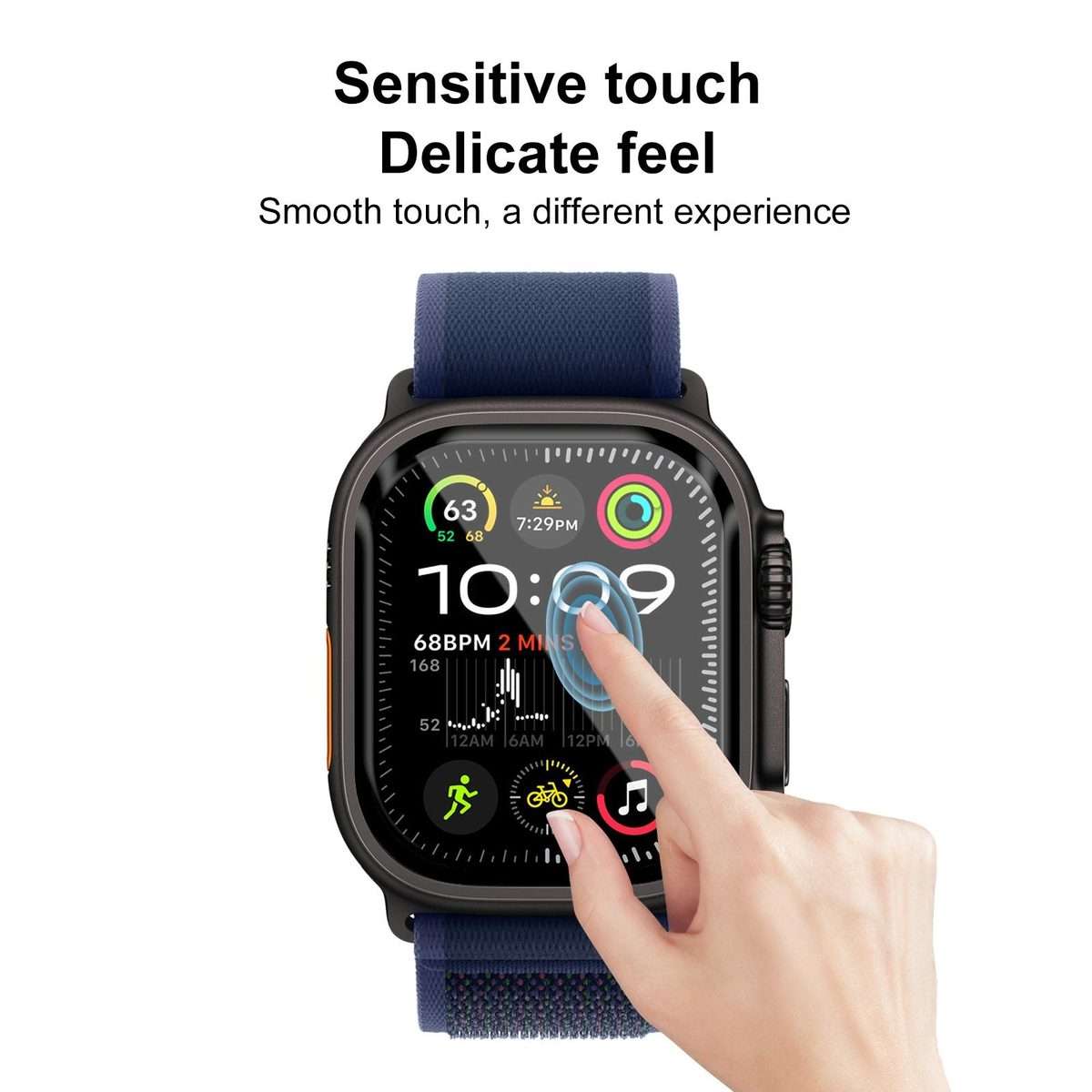 For Apple Watch Ultra 3 / 2 / 1 49mm 2pcs xDfind Curved 3D Composite Material Soft Film Screen Pro