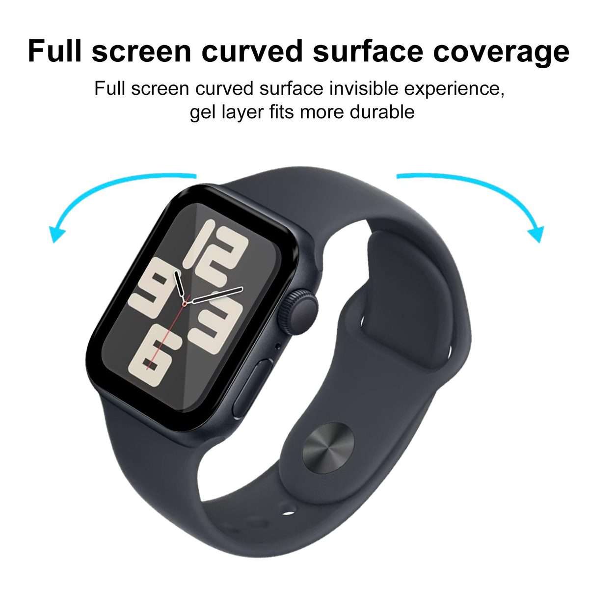 For Apple Watch Series 6&SE&5&4 40mm 2pcs xDfind Curved 3D Composite Material Soft Film Screen Pro
