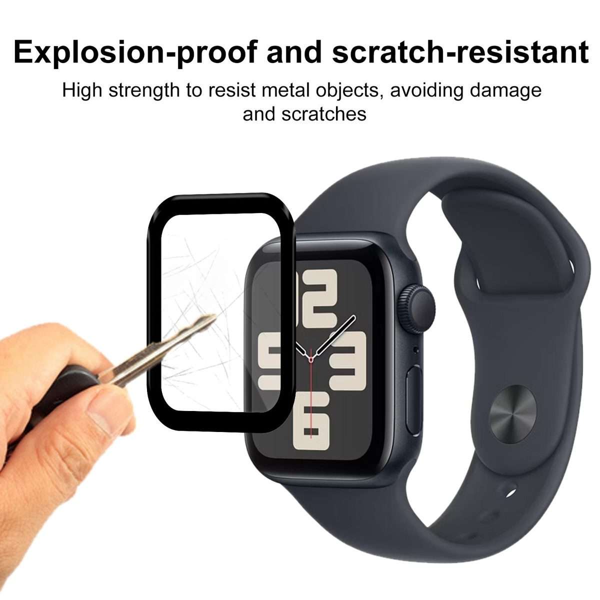 For Apple Watch Series 6&SE&5&4 40mm 2pcs xDfind Curved 3D Composite Material Soft Film Screen Pro