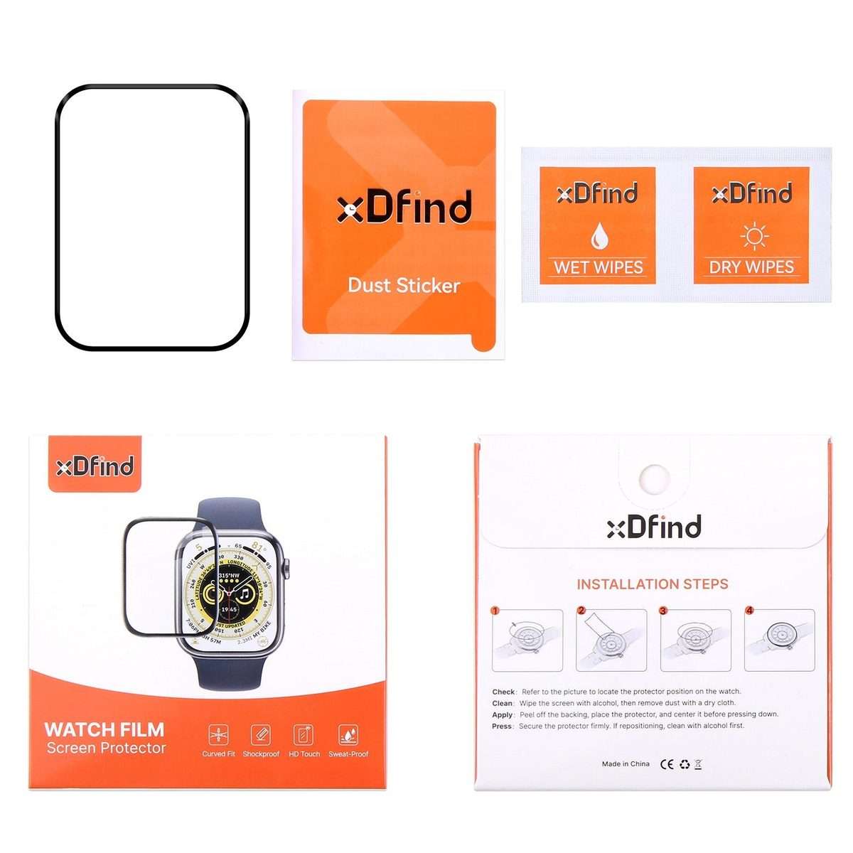 For Xiaomi Smart Band 9 Pro 2pcs xDfind Curved 3D Composite Material Soft Film Screen Protector