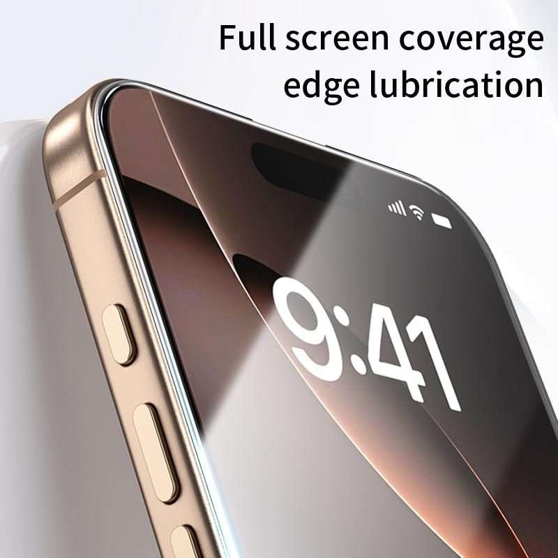 For iPhone 15 Pro Easy Install Box Dust-Free HD Tempered Glass Film