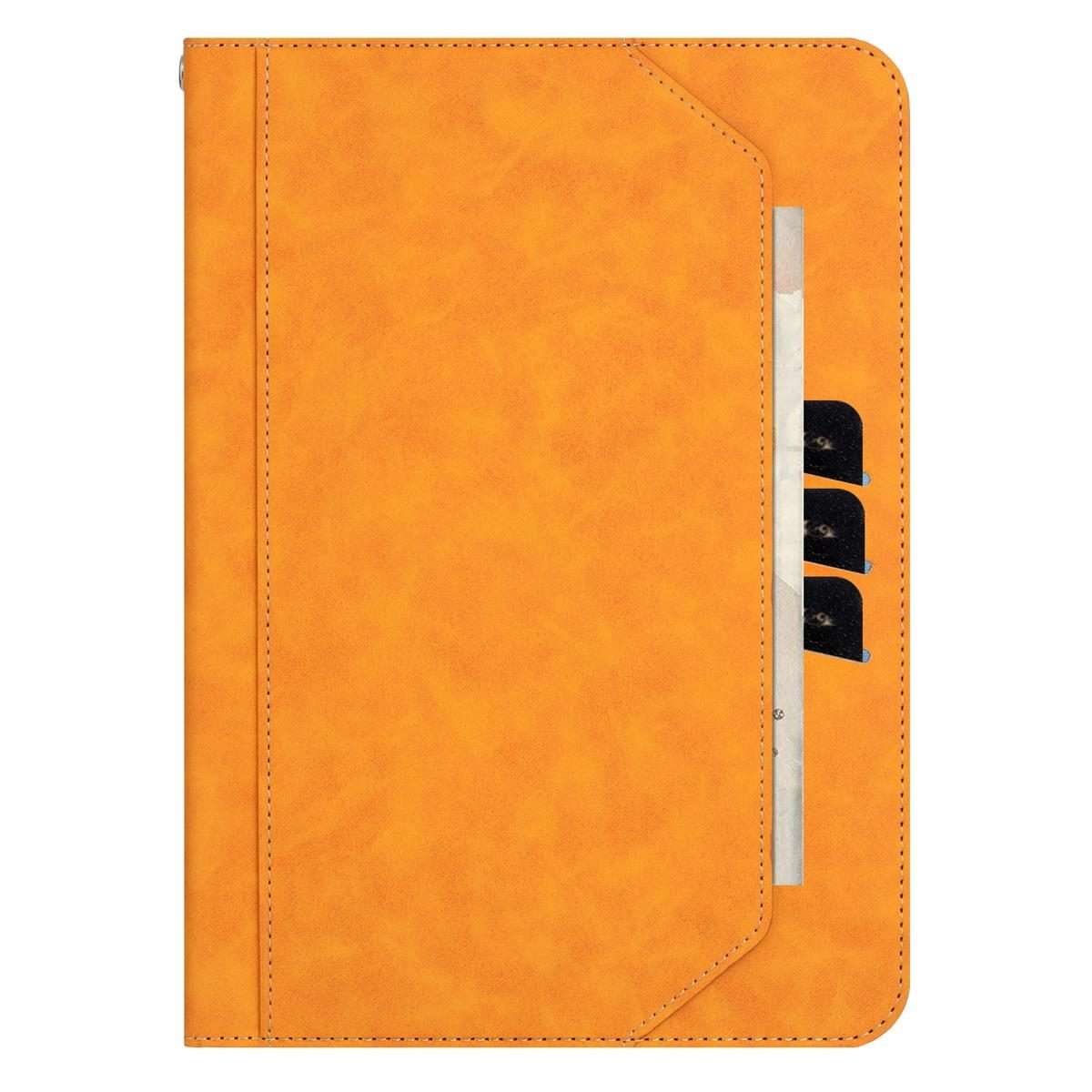 For iPad Air 11 2026 / 2025 / 2024 Multifunctional Wristband Leather Smart Tablet Case(Yellow)