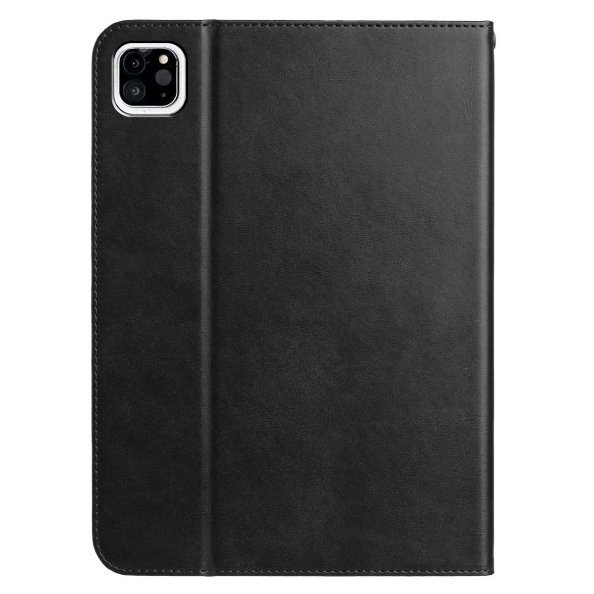 For iPad Air 11 2026 / 2025 / 2024 Multifunctional Wristband Leather Smart Tablet Case(Black)