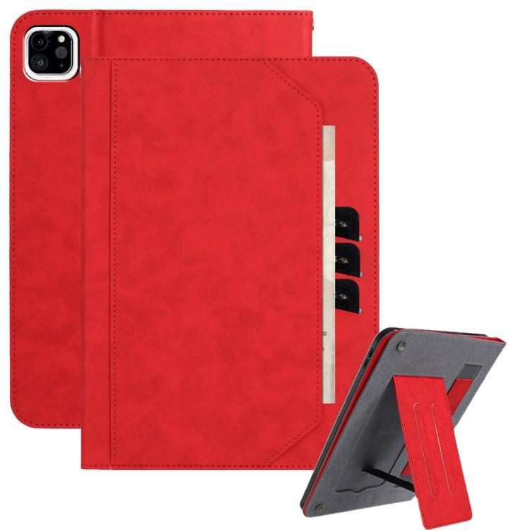 For iPad Air 11 2026 / 2025 / 2024 Multifunctional Wristband Leather Smart Tablet Case(Red)