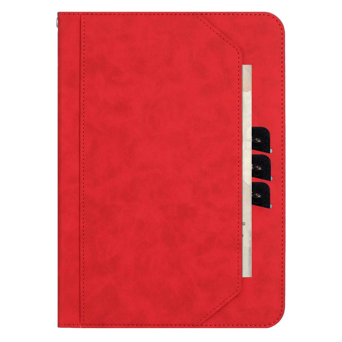 For iPad Air 11 2026 / 2025 / 2024 Multifunctional Wristband Leather Smart Tablet Case(Red)