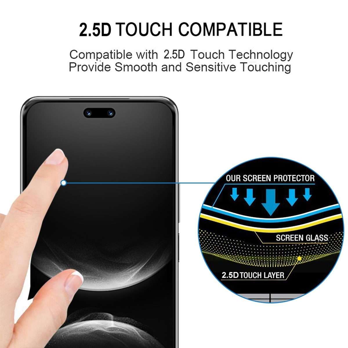 For Huawei nova 14 Pro 10pcs 3D Curved Edge Full Screen Tempered Glass Film