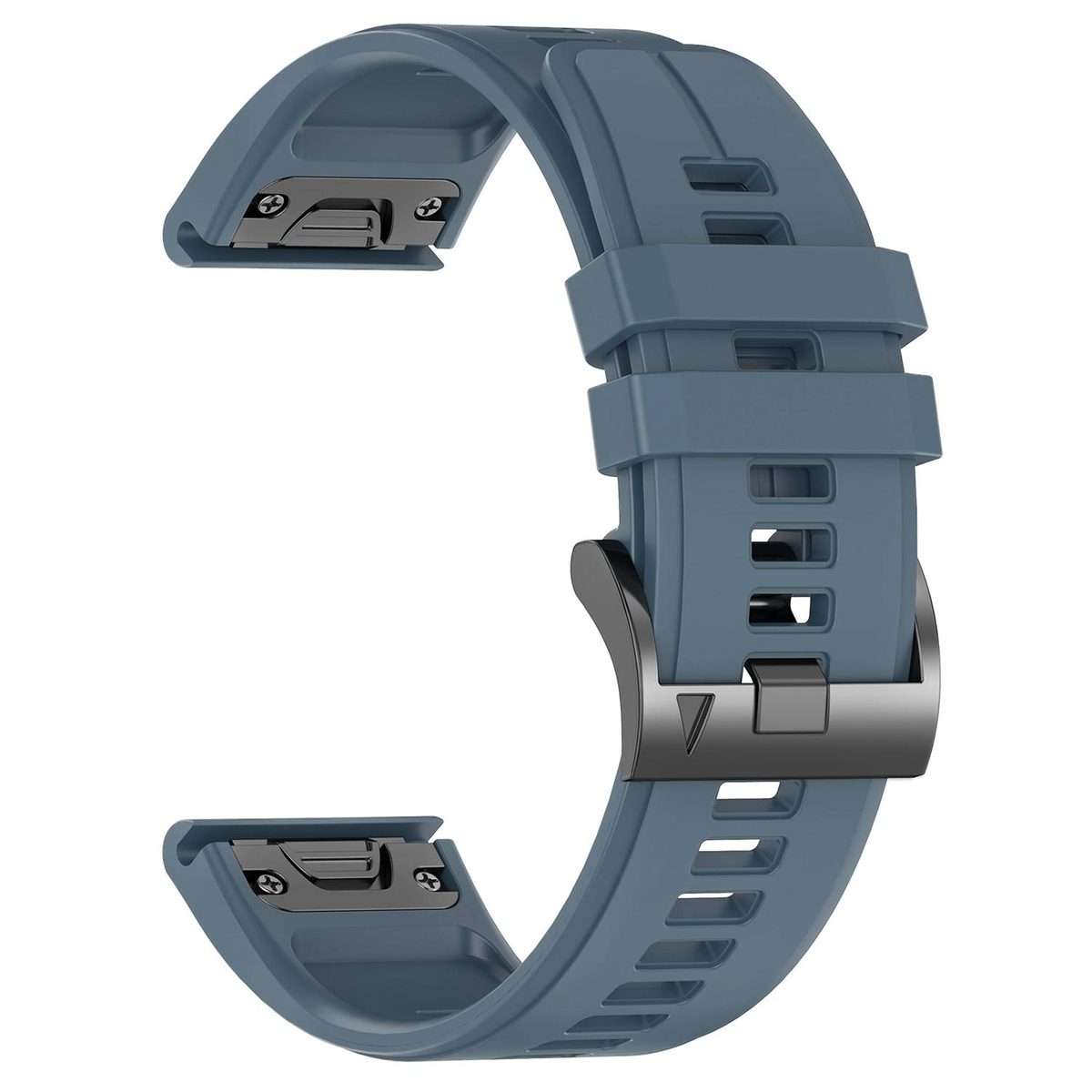 For Garmin 22mm Official Quick Release Silicone Watch Band(Navy Blue)