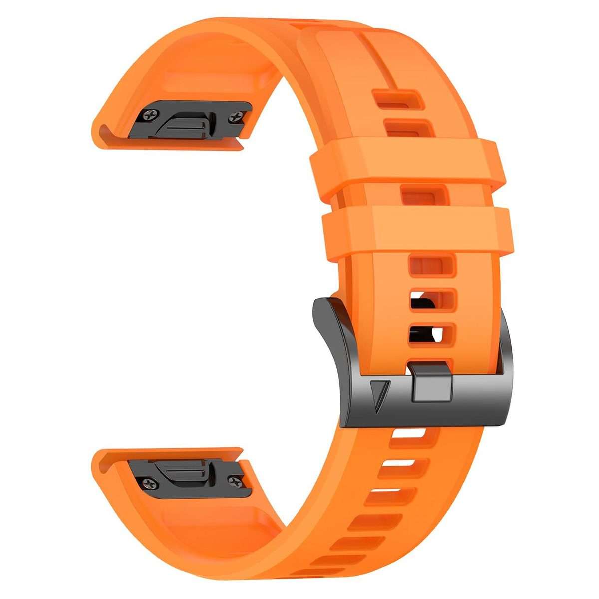 For Garmin 22mm Official Quick Release Silicone Watch Band(Orange)