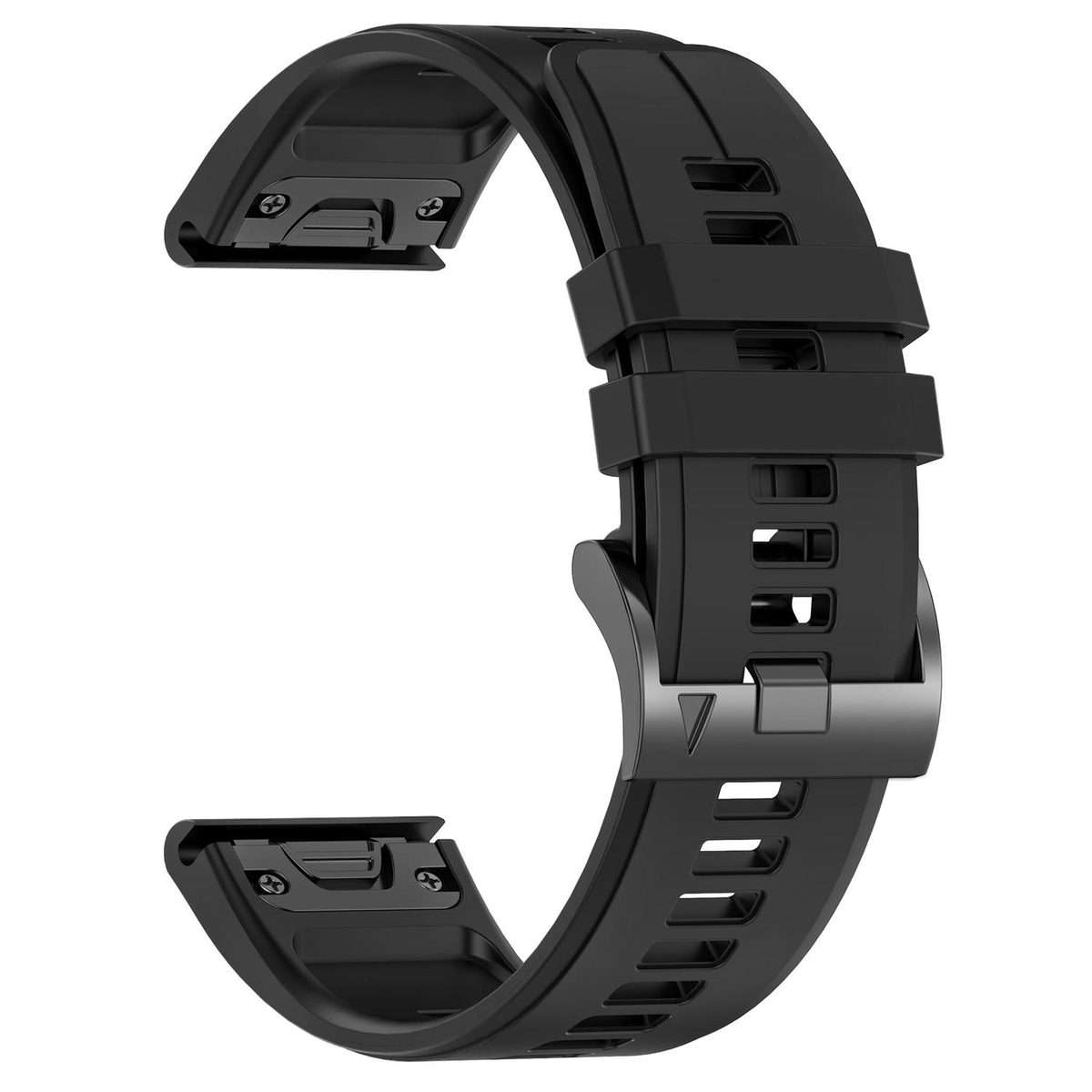 For Garmin 22mm Official Quick Release Silicone Watch Band(Black)