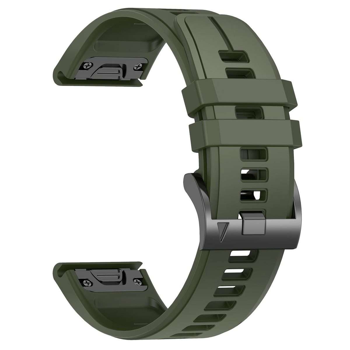 For Garmin 22mm Official Quick Release Silicone Watch Band(Army Green)
