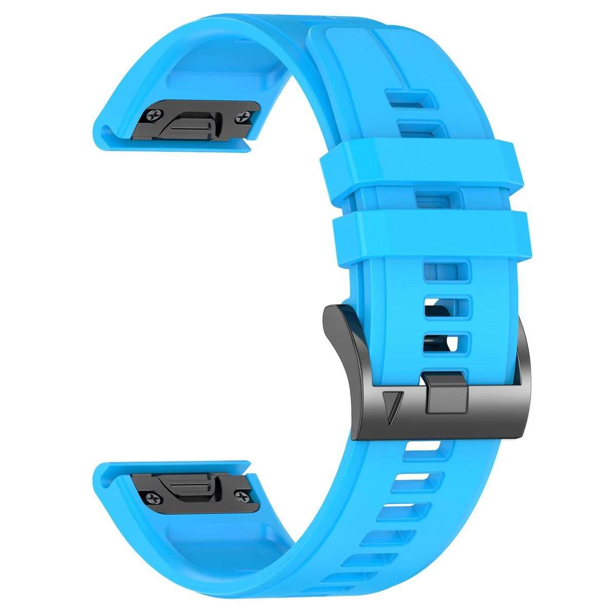 For Garmin 22mm Official Quick Release Silicone Watch Band(Sky Blue)