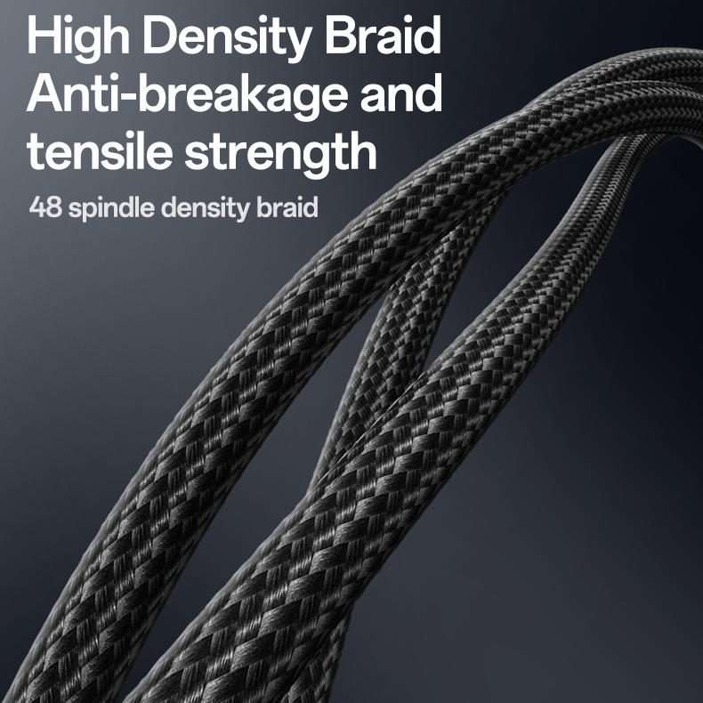 Yesido CA90 100W USB-C / Type-C to 8 Pin, Type-C 2 in 1 Charging Cable, Length:1.2m(Black)