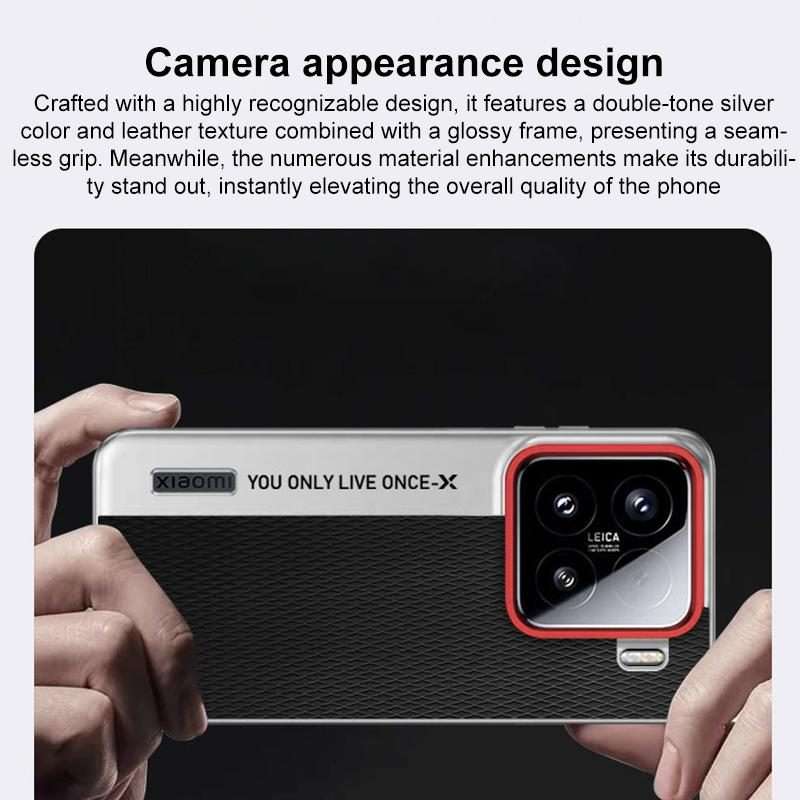 For Xiaomi 15S Pro Camera Design Diamond Texture Leather PC Phone Case(Black)