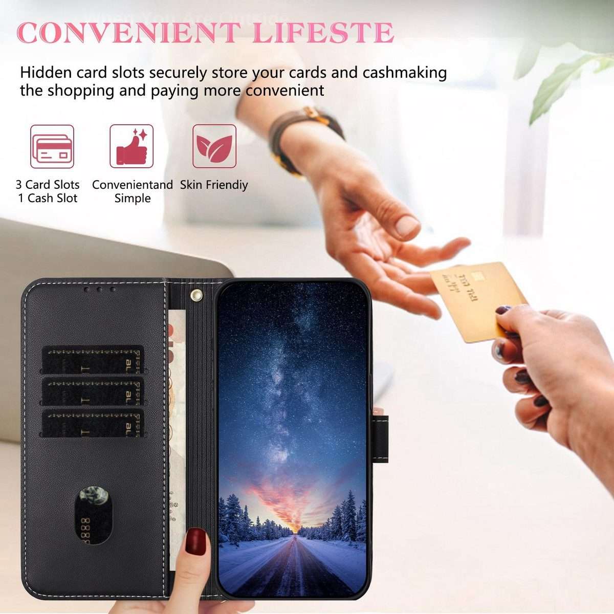 For Redmi K80 Ultra Metal Bow Leather Phone Case with Hand Strap(Black)