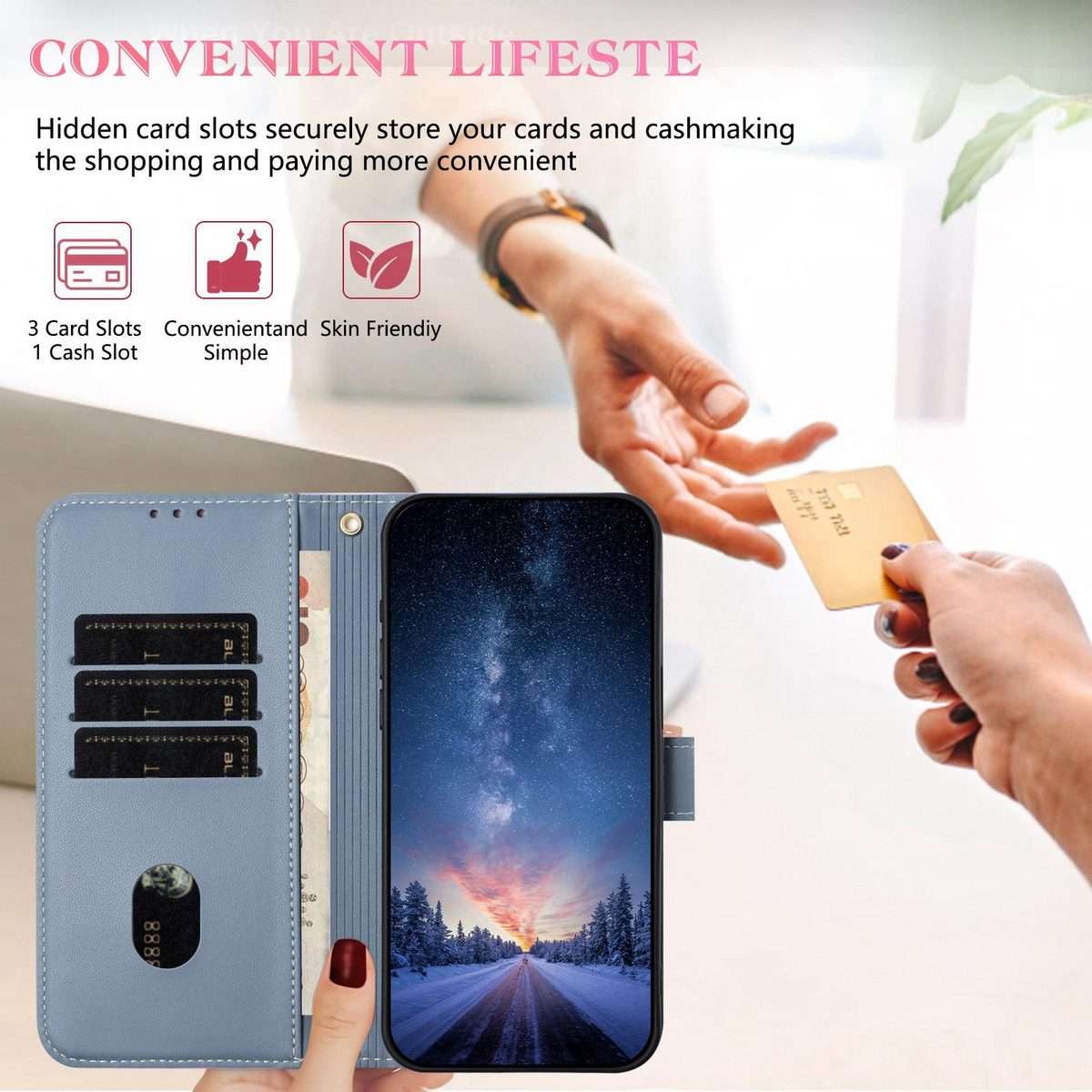 For Redmi K80 Ultra Metal Bow Leather Phone Case with Hand Strap(Light Blue)