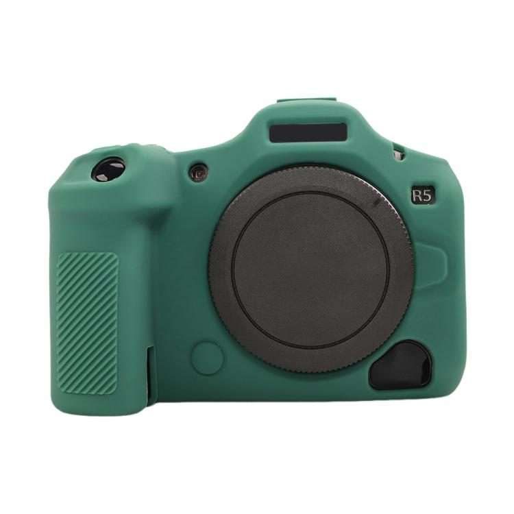 For Canon EOS R5 Mark II / R5II Glossy Soft Silicone Protective Case(Green)