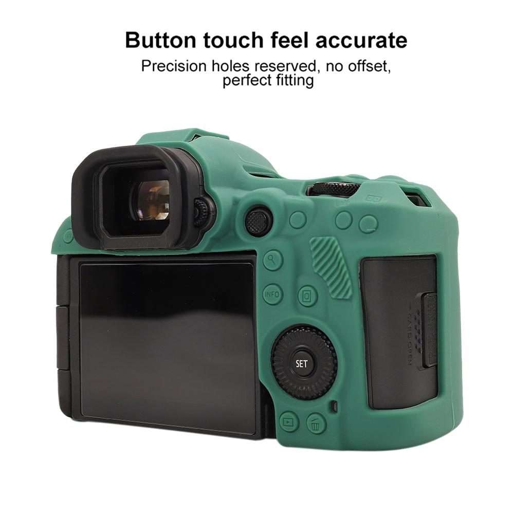 For Canon EOS R5 Mark II / R5II Glossy Soft Silicone Protective Case(Green)