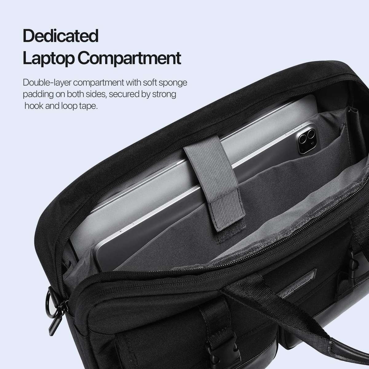 DUX DUCIS EDGE 14-15.4 inch Handbag Single Shoulder Laptop Bag(Black)