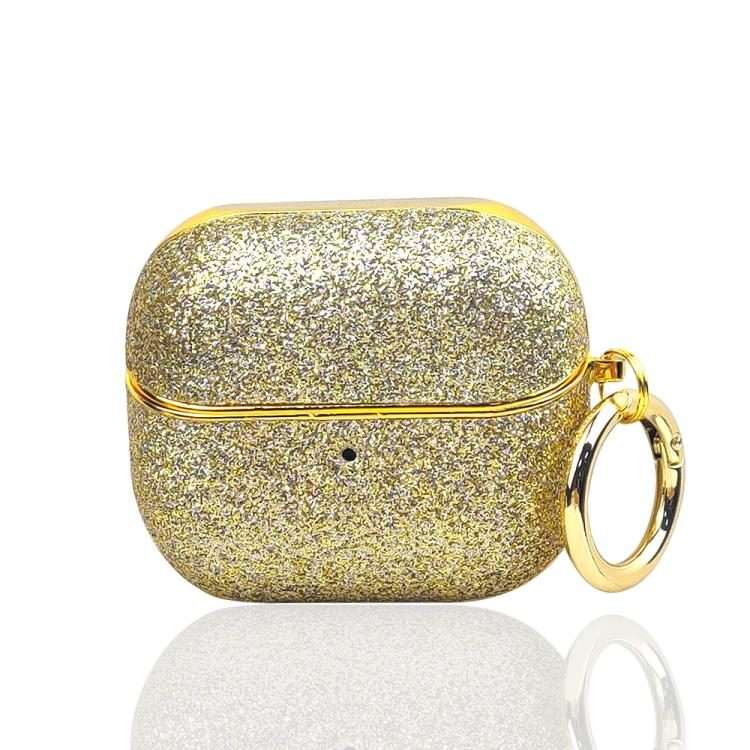 For Samsung Galaxy Buds 3 / 3 Pro Electroplating Glitter Powder Wireless Earphone Prote ... (Gold)
