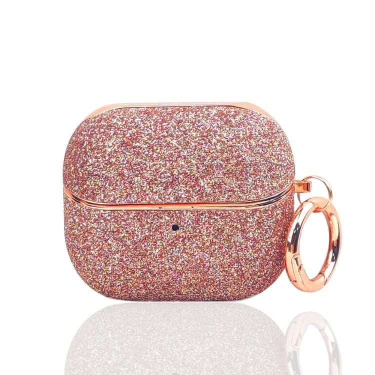 For Samsung Galaxy Buds 3 / 3 Pro Electroplating Glitter Powder Wireless Earphone ... (Rose Gold)