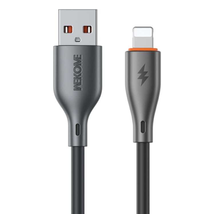WK WDC-67i Kinkong 1m 12W PVC Data Cable, Interface:USB to 8 Pin(Black)