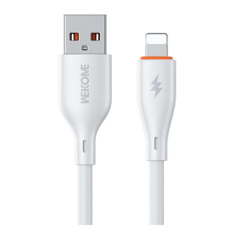 WK WDC-67i Kinkong 1m 12W PVC Data Cable, Interface:USB to 8 Pin(White)