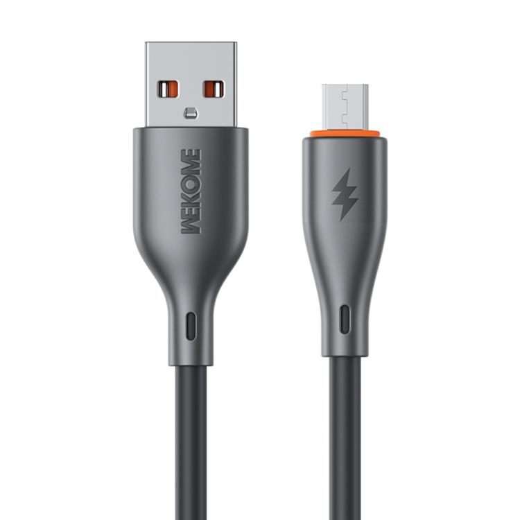 WK WDC-67m Kinkong 1m 12W PVC Data Cable, Interface:USB to Micro(Black)
