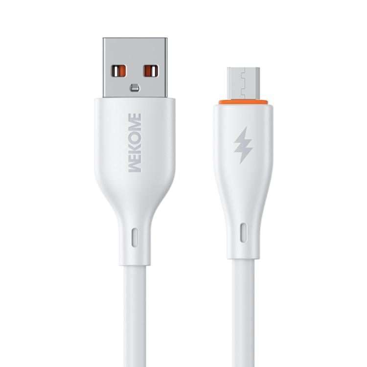WK WDC-67m Kinkong 1m 12W PVC Data Cable, Interface:USB to Micro(White)