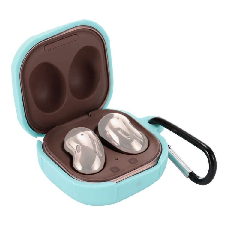 Anti-fall Silicone Earphone Protective Case with Hook For Samsung Galaxy Buds Liv ... (Mint Green)